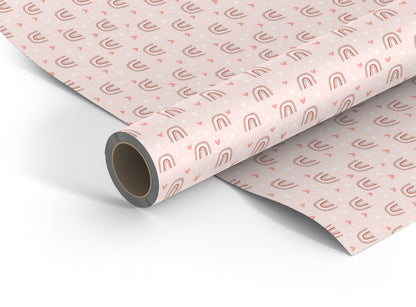 Pink Rainbow wrapping paper