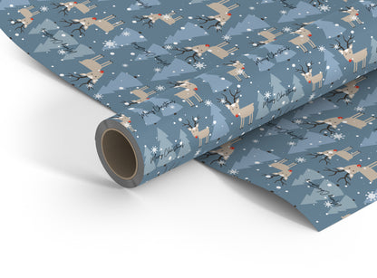 Raindear Christmas wrapping paper