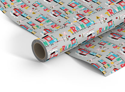 Train wrapping paper