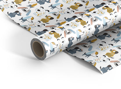 Dog wrapping paper