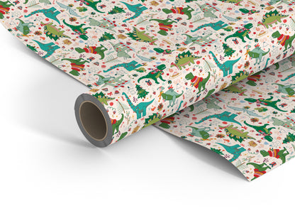 Christmas Dino Mix wrapping paper