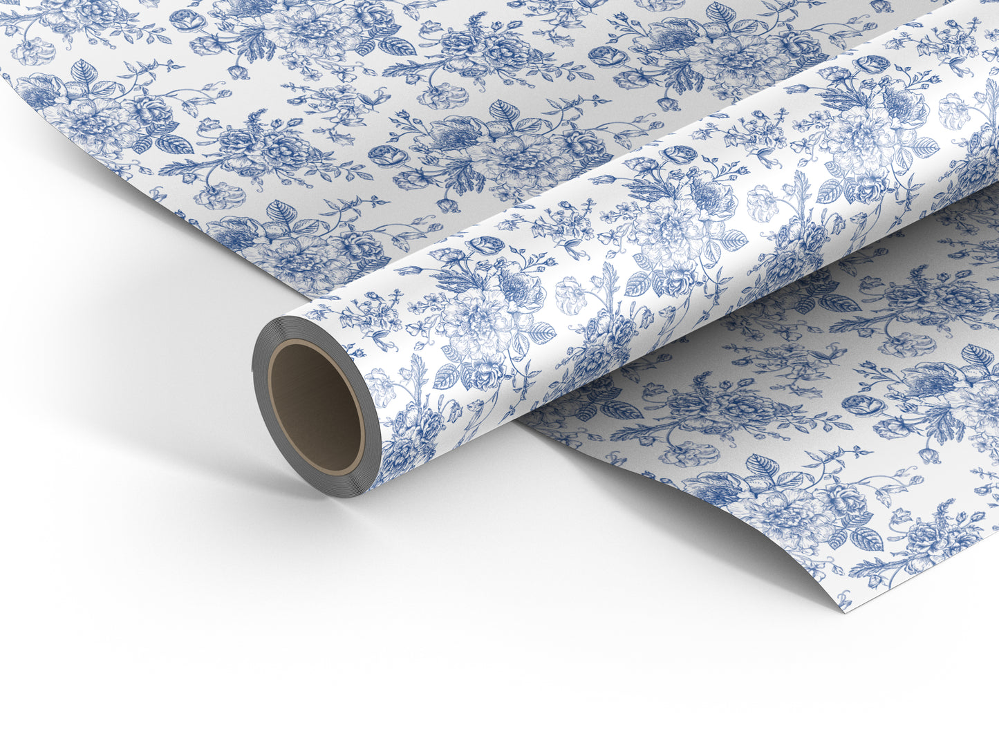 Elegant Blue floral wrapping paper