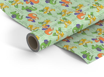 Personalised Dragon Wrapping Paper