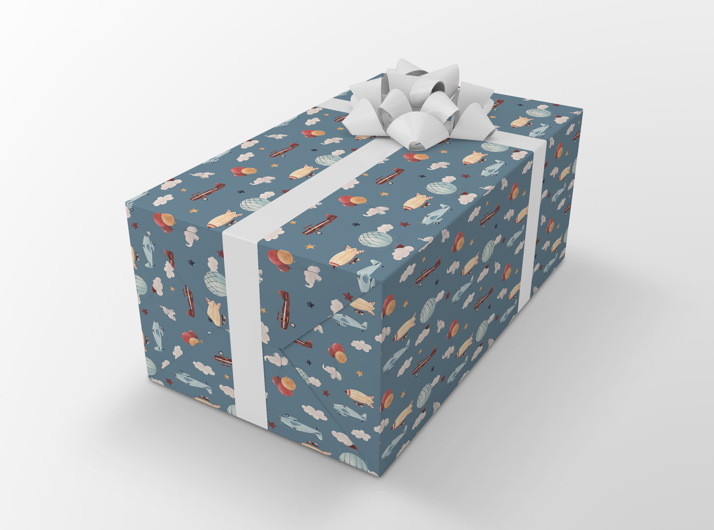 Boy Aviation wrapping paper