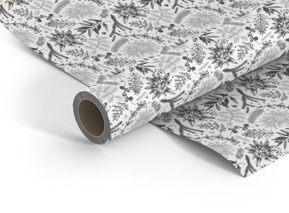 Elegant Flower Christmas wrapping paper