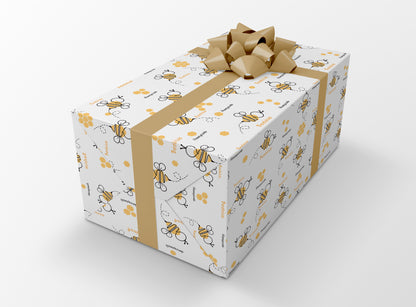 Bumblebee wrapping paper