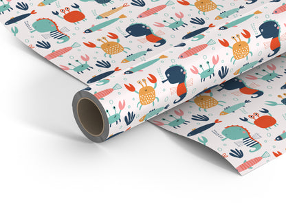 Under the water wrapping paper