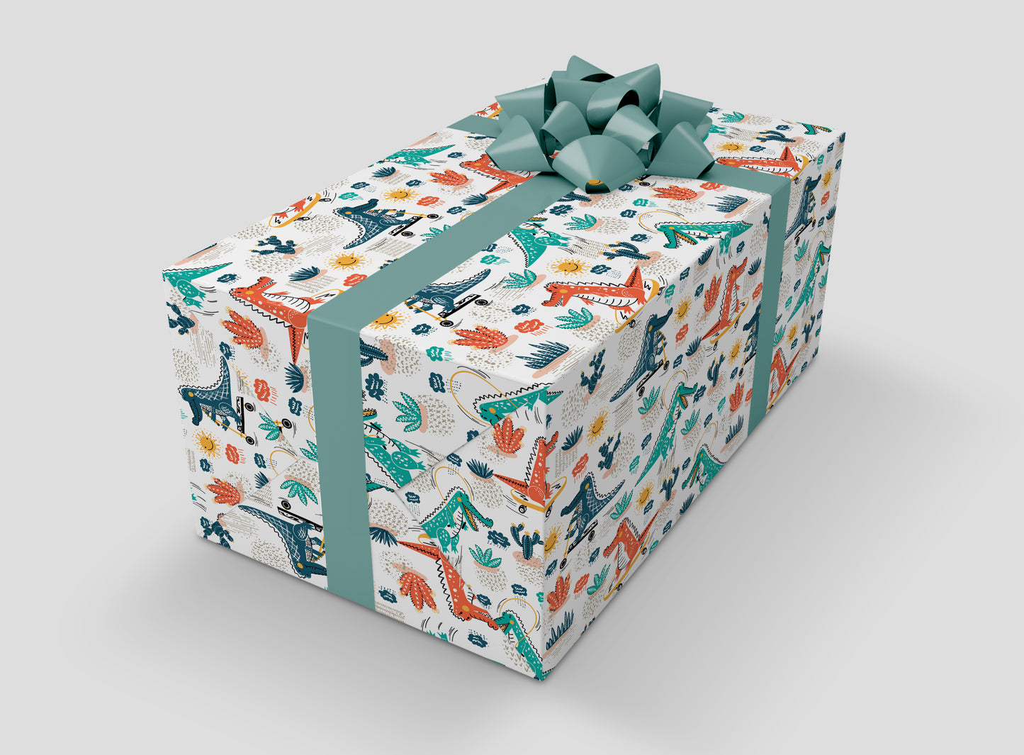 Dino wrapping paper