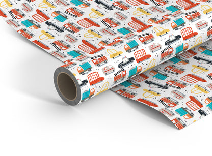 Emergency Services wrapping paper