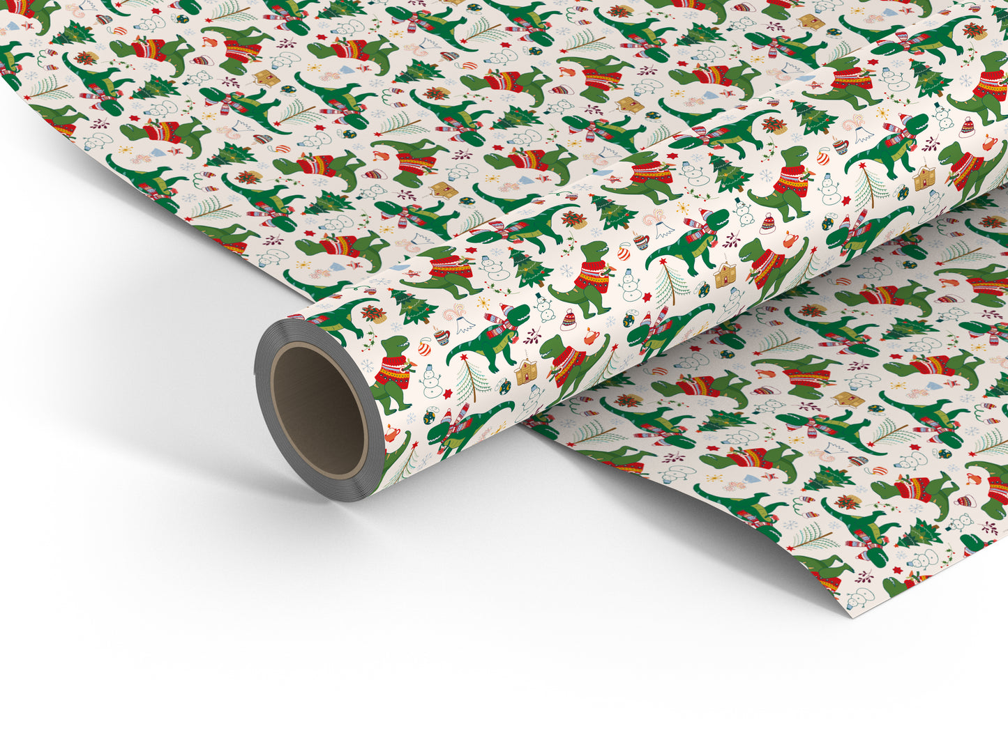 Christmas Dino wrapping paper